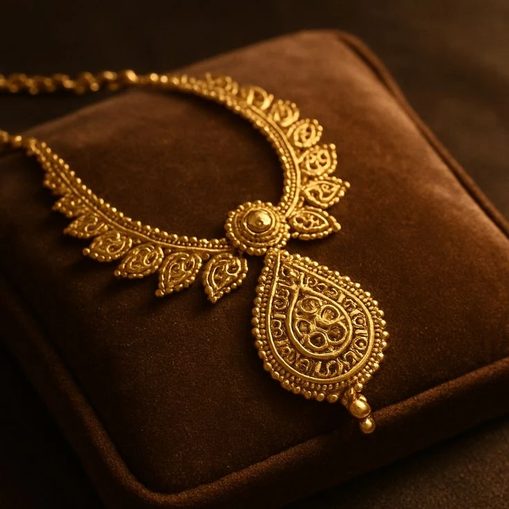 Gold Martshika Necklace