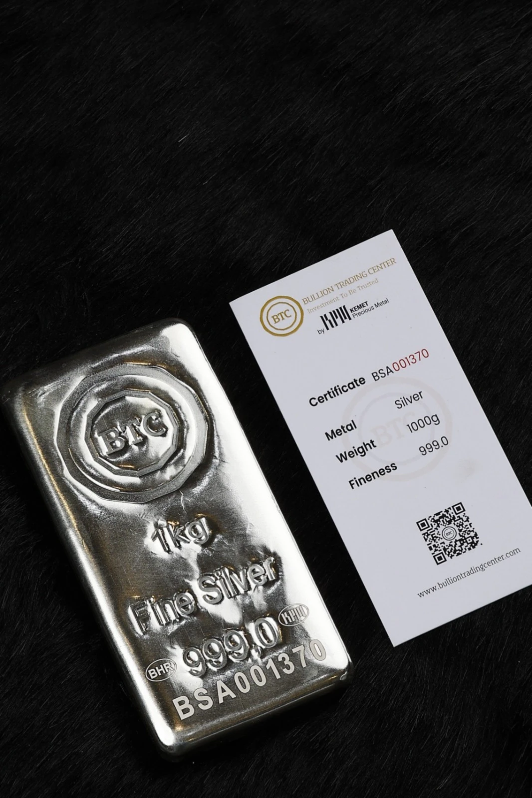 BTC silver ingot