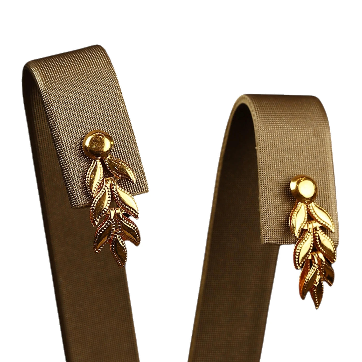 21K Gold "Wheat Ear" Set - Nature Inspired Elegance