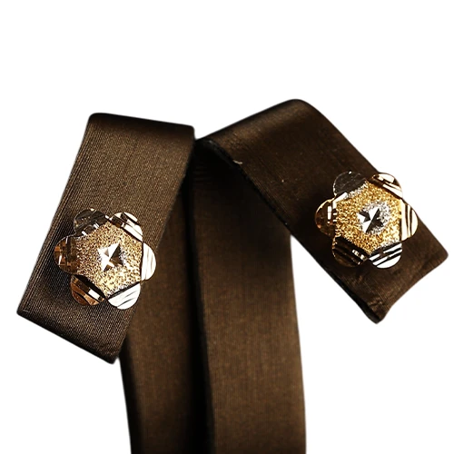 “Moon Flower” 18K Gold Set – Two-Tone Hexagon Design